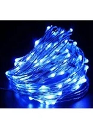 Светодиодная гирлянда xmas led 100 в-1 синий2 фото