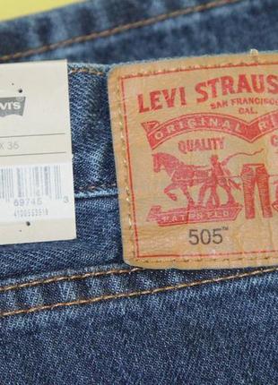 Джинси чоловічі levi's 505, розмір w 36 l 367 фото