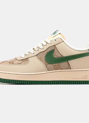 Кроссовки в стиле nike air force 1 x gucci3 фото