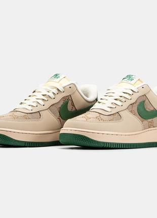 Кросівки у стилі nike air force 1 x gucci7 фото