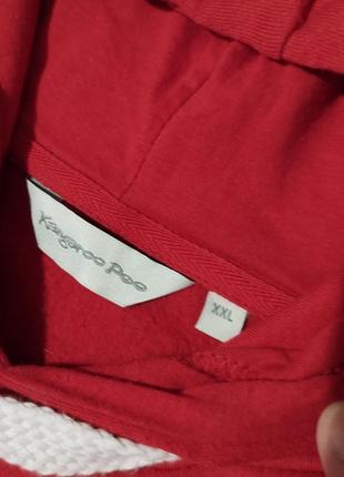 Мужское худи / kangaroo poo / красная кофта с капюшоном / толстовка / свитер / мужская одежда / чоловічий одяг / свитшот2 фото