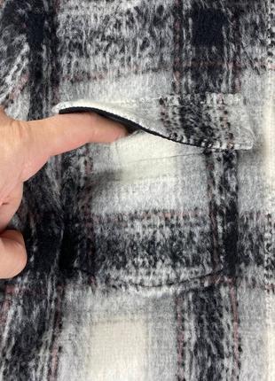 Кашемировое пальто рубашка клетка деми весна 134-140см /8-10р c&amp;a4 фото