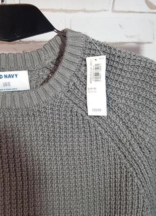 Стильный вязаный свитер для мальчика на 8 и 10-12 лет old navy4 фото