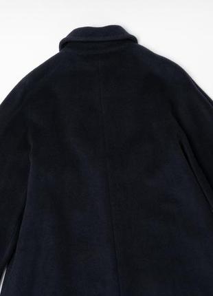 Max mara vintage wool &amp; cashmere long coat navy женское пальто6 фото