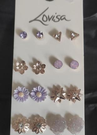 Нбор серьги lovisa