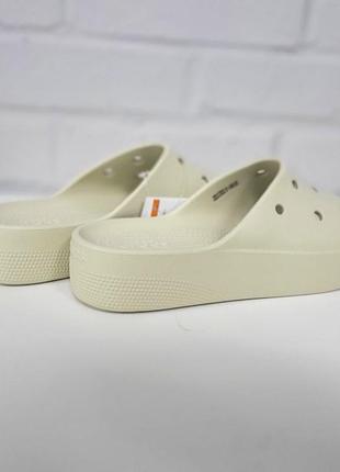 Crocs classic platform slide bone, оригинал