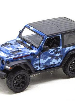 Машинка kinsmart jeep wrangler, синій