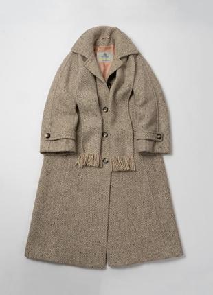 Aquascutum vintage long wool long coat женское пальто