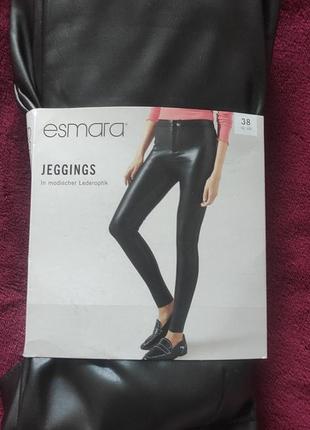 Брюки под кожу esmara jeggings1 фото