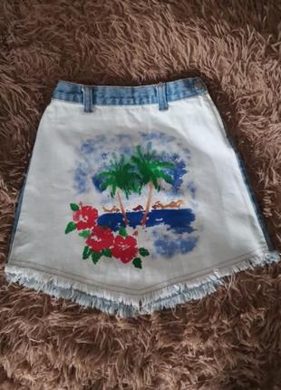 Джинсовая юбочка