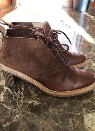 Clarks сапожки кожа 38 -39 размер