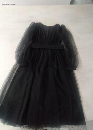 Шикарне вечірнє сукня плаття нарядне з об'ємними рукавами шифон9 фото
