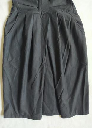 Сарафан montella юбка высокая посадка с защипами деловой стиль офис3 фото