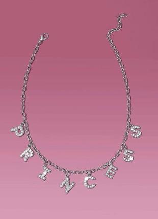 Чокер стразы блестящий ожерелье колье украшения серебро6 фото