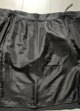 Кожаная юбка4 фото