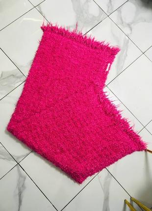 Розовый неоновый плед букле от ikea3 фото