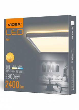 Cвітильник з декоративною підсвіткою videx dl3s 24w 4000k білий3 фото