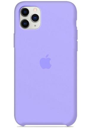 Чехол silicone case для iphone 11 pro light purple (силиконовый чехол light purple силикон кейс айфон 11 про)
