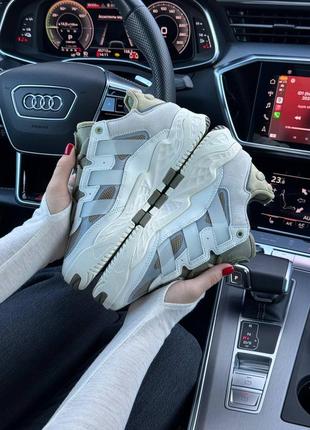 Женские кроссовки adidas niteball prm beige olive2 фото