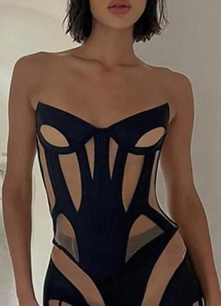 Кроп топ,корсет,вечерний,сетка