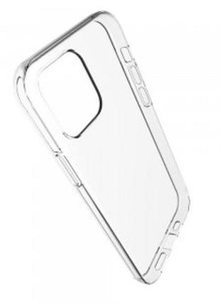 Прозрачный силиконовый чехол на iphone 12 pro / чехол-накладка на айфон 12 про