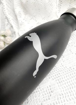 Флагманская 🦅 бутылка нержавеющая сталь пума термос эргономичная стильная дорожная термобутылка спортивная6 фото