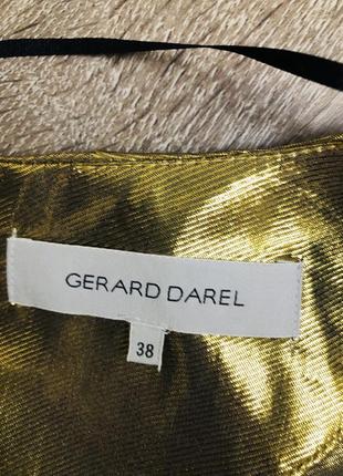 Платье туника шелк gerard darel / платье цельное золото3 фото