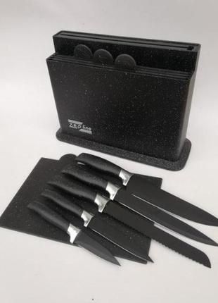Набір ножів та обробних дощок zp 043 / кухонний ніж / обробна дошка
