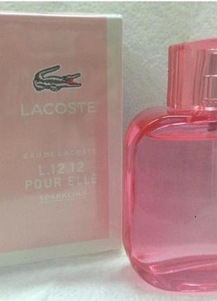 Женский парфюм lacoste eau de l12.12 pour elle sparkling
 90 мл