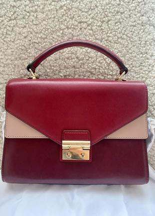 Сумка michael kors sloan color-block leather satchel