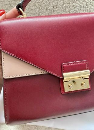 Сумка michael kors sloan color-block leather satchel3 фото