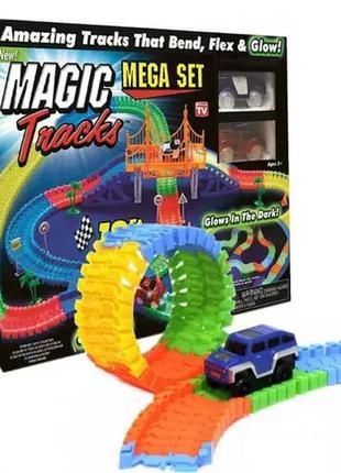 Меджік трек magic track -360 деталей з мостом і дві гоночні машинки2 фото