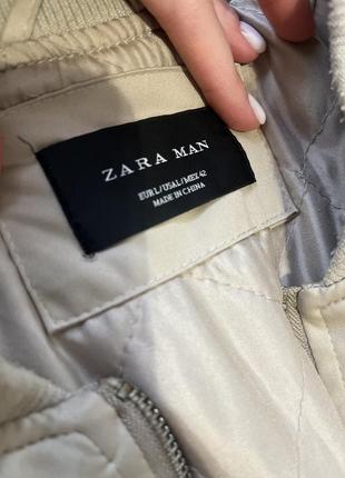 Zara man длинный тренч бомбер7 фото