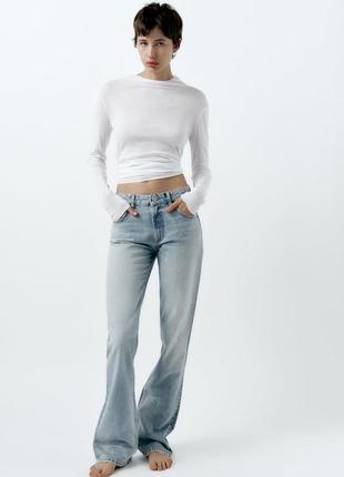 Zara джинсы средней посадки bootcut4 фото
