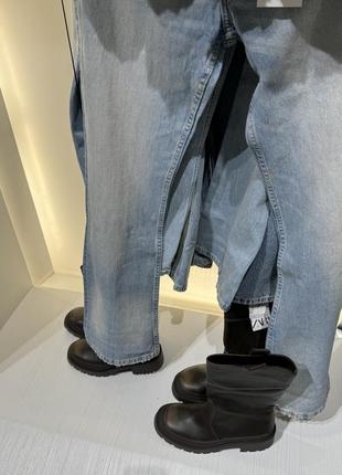 Zara джинсы средней посадки bootcut3 фото