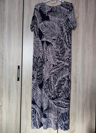 Нова довга наткральна трикотажна сукня сарафан платье плаття розмір 50-524 фото