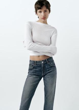 Zara джинсы средней посадки женские3 фото