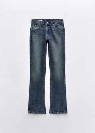 Zara джинсы средней посадки женские4 фото