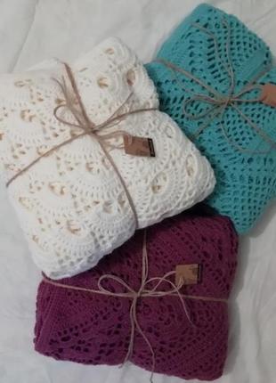 Вязаный палатин, шаль ручной работы.