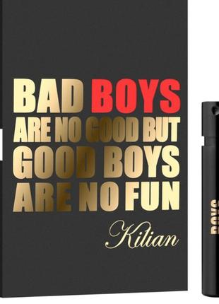 Оригінал пробник kilian bad boys are no good but good boys are no fun 1,5 ml віала ( кіліан погані хлопчики )