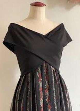 Брендовое платье длинное цветочное принт на плече от vero moda