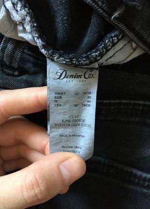 Джинсы "denim co" skinny w 30 l 309 фото