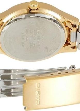 Женские часы casio ltp-1128n-9a, золотой цвет4 фото