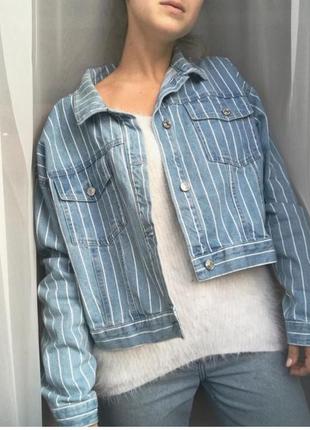 Джинсовый пиджак, джинсовая куртка, женская4 фото