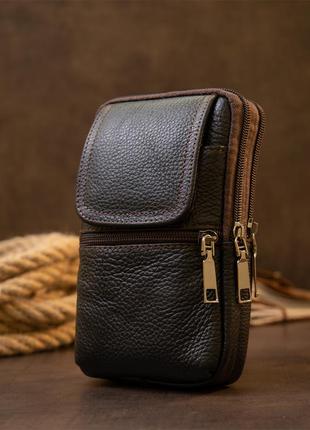 Сумка на пояс на два отделения