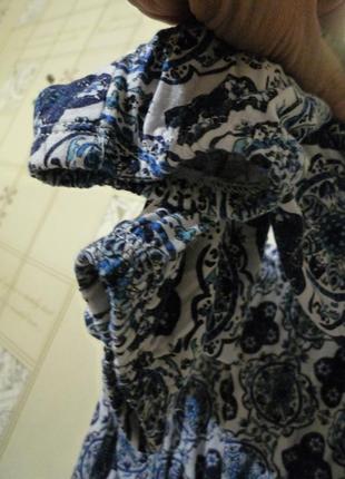 Divided h&m кроп топ, топик с длинными рукавами, вискоза открытые плечи мандала йога7 фото