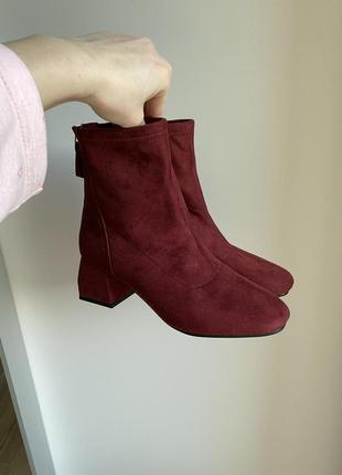 Ботильоны женские, замш.
