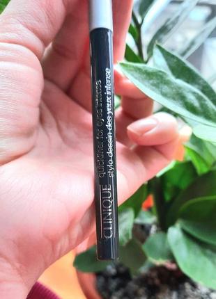 Карандаш для глаз clinique quickliner for eyes intense eyeliner 01 intense black2 фото