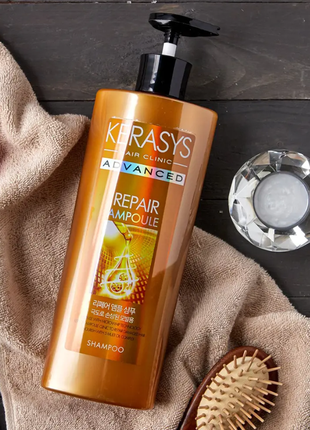 Восстанавливающий шампунь для волос с кератином kerasys advanced repair ampoule shampoo2 фото