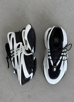 Кросівки balmain unicorn low-top black/white